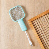 Maxbell Electric Fly Swatter Easy to Use Small Animals Swatter for Travel Outdoor Camping Black