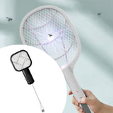Maxbell Electric Fly Swatter Easy to Use Small Animals Swatter for Travel Outdoor Camping Black