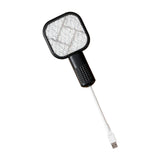 Maxbell Electric Fly Swatter Easy to Use Small Animals Swatter for Travel Outdoor Camping Black