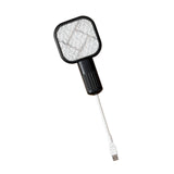 Maxbell Electric Fly Swatter Easy to Use Small Animals Swatter for Travel Outdoor Camping Black