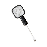 Maxbell Electric Fly Swatter Easy to Use Small Animals Swatter for Travel Outdoor Camping Black