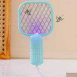 Maxbell Electric Fly Swatter Easy to Use Small Animals Swatter for Travel Outdoor Camping Pink