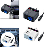 Maxbell Car Power Inverter Universal Charging 120W Peak Stable Performance Low Noise Black
