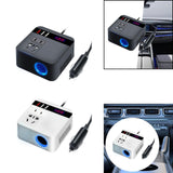 Maxbell Car Power Inverter Universal Charging 120W Peak Stable Performance Low Noise Black