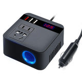 Maxbell Car Power Inverter Universal Charging 120W Peak Stable Performance Low Noise Black