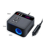 Maxbell Car Power Inverter Universal Charging 120W Peak Stable Performance Low Noise Black
