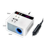 Maxbell Car Power Inverter Universal Charging 120W Peak Stable Performance Low Noise White