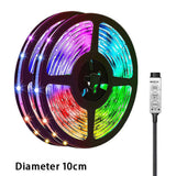 Maxbell LED Strip Light Low Voltages 5V 3 Key Wire Controller for Cafe Cabinet Office