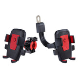 Maxbell Generic Bike Phone Mount Sturdy for Bicycle Mountain Bike Electric Motorbike Red