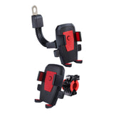Maxbell Generic Bike Phone Mount Sturdy for Bicycle Mountain Bike Electric Motorbike Red