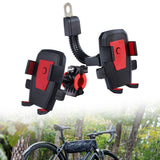 Maxbell Generic Bike Phone Mount Sturdy for Bicycle Mountain Bike Electric Motorbike Red