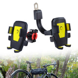 Maxbell Generic Bike Phone Mount Sturdy for Bicycle Mountain Bike Electric Motorbike Yellow