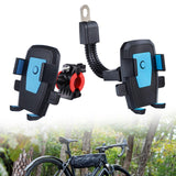 Maxbell Generic Bike Phone Mount Sturdy for Bicycle Mountain Bike Electric Motorbike Blue