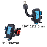 Maxbell Generic Bike Phone Mount Sturdy for Bicycle Mountain Bike Electric Motorbike Blue