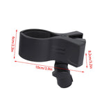 Maxbell Microphone Clip Mic Clip Holder Accessory Replace Parts with Knob Adjustment Black