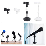 Maxbell Microphone Clip Mic Clip Holder Accessory Replace Parts with Knob Adjustment Black