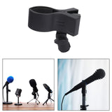 Maxbell Microphone Clip Mic Clip Holder Accessory Replace Parts with Knob Adjustment Black