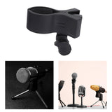 Maxbell Microphone Clip Mic Clip Holder Accessory Replace Parts with Knob Adjustment Black