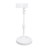 Maxbell Table Microphone Stand with Mic Clip for Live Streaming Accessory Adjustable White
