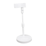 Maxbell Table Microphone Stand with Mic Clip for Live Streaming Accessory Adjustable White