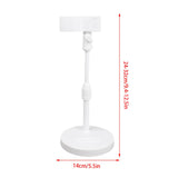 Maxbell Table Microphone Stand with Mic Clip for Live Streaming Accessory Adjustable White