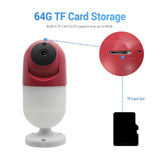 Maxbell Indoor Security Wall Mounted Lamp IP Camera EU 220V Versatile 6.5x6.5x16.5cm