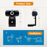 Maxbell Web Camera Easy to Use 30FPS High Performance Video cam for Video Calling PC
