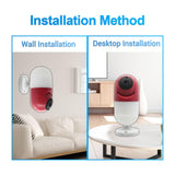Maxbell Home Security Camera Built in Mic Versatile Rotating Dark Version Pet Camera