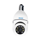 Maxbell Bulb Home Security Camera Audible Alarm 2.4GHz Motion Detection 2 Way Audio