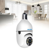 Maxbell Bulb Home Security Camera Audible Alarm 2.4GHz Motion Detection 2 Way Audio