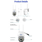 Maxbell Security Camera Strapwidth 40000KHz Practical Audible Alarm for Home Security