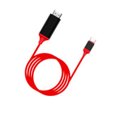 Maxbell HDMI to USB C Adapter 2M USB C to HDMI Cable for Monitors Tablet Home Office red