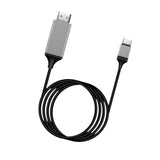 Maxbell HDMI to USB C Adapter 2M USB C to HDMI Cable for Monitors Tablet Home Office black