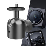 Maxbell Mini Ball Head Mount Adapter 360 ° Horizontal Rotation 90° Vertical Rotation 0.375 in interface