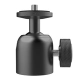 Maxbell Mini Ball Head Mount Adapter 360 ° Horizontal Rotation 90° Vertical Rotation 0.375 in interface