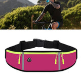 Maxbell Running Belt Fanny Pack Lightweight Quick Release Adjustable Strap Phone Bag Rose Red