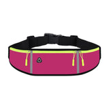 Maxbell Running Belt Fanny Pack Lightweight Quick Release Adjustable Strap Phone Bag Rose Red