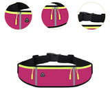 Maxbell Running Belt Fanny Pack Lightweight Quick Release Adjustable Strap Phone Bag Rose Red