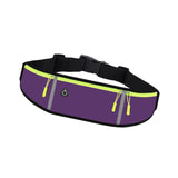 Maxbell Running Belt Fanny Pack Lightweight Quick Release Adjustable Strap Phone Bag Violet