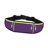 Maxbell Running Belt Fanny Pack Lightweight Quick Release Adjustable Strap Phone Bag Violet