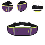 Maxbell Running Belt Fanny Pack Lightweight Quick Release Adjustable Strap Phone Bag Violet