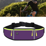 Maxbell Running Belt Fanny Pack Lightweight Quick Release Adjustable Strap Phone Bag Violet