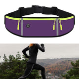 Maxbell Running Belt Fanny Pack Lightweight Quick Release Adjustable Strap Phone Bag Violet