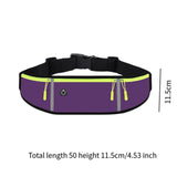 Maxbell Running Belt Fanny Pack Lightweight Quick Release Adjustable Strap Phone Bag Violet