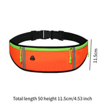 Maxbell Running Belt Fanny Pack Lightweight Quick Release Adjustable Strap Phone Bag Orange