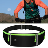 Maxbell Running Waist Belt Adjustable Fitness Workout Bag for Fitness Camping Travel Black