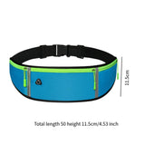Maxbell Running Waist Belt Adjustable Fitness Workout Bag for Fitness Camping Travel Blue