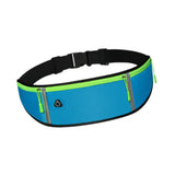 Maxbell Running Waist Belt Adjustable Fitness Workout Bag for Fitness Camping Travel Blue