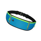Maxbell Running Waist Belt Adjustable Fitness Workout Bag for Fitness Camping Travel Blue