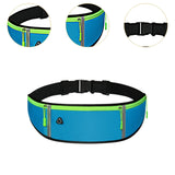 Maxbell Running Waist Belt Adjustable Fitness Workout Bag for Fitness Camping Travel Blue